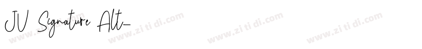 JV Signature Alt字体转换